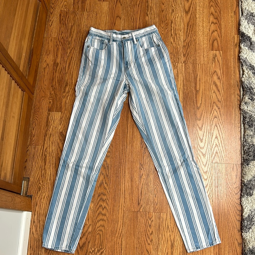 American Eagle striped jeans